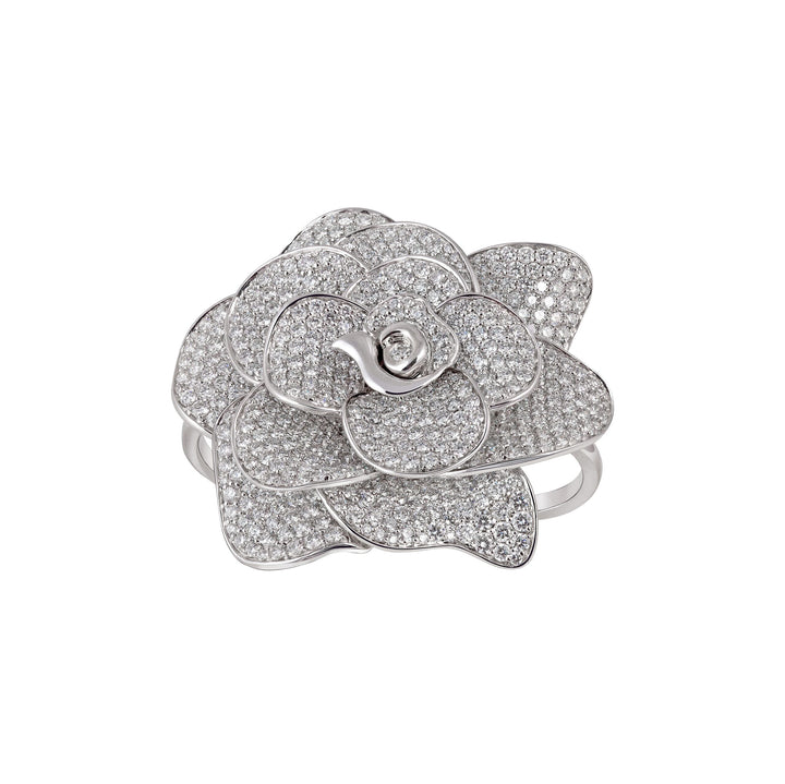 Blossom Ring in White gold and VS-G quality Diamonds