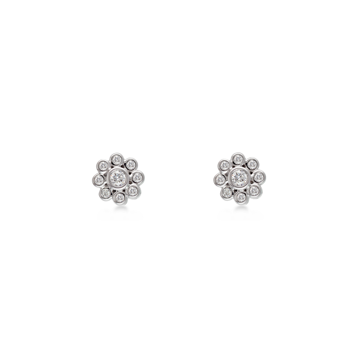 Summer Sky Inspire 18K White Gold and VS-G Diamonds Studs Earring