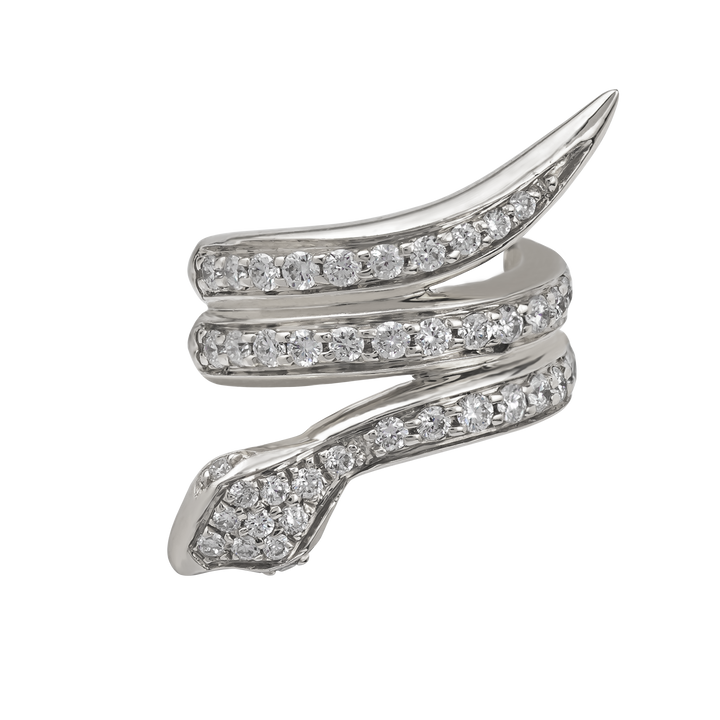 Ear Cuff in 18K White Gold and VS-G Diamond - Garden of Eden Collection