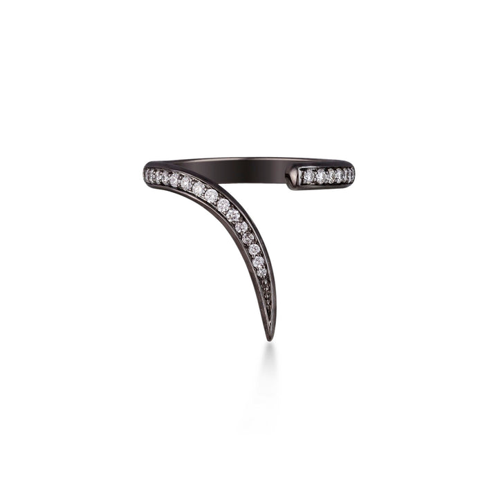 Ring in 18K Black Gold with VS-G Diamond