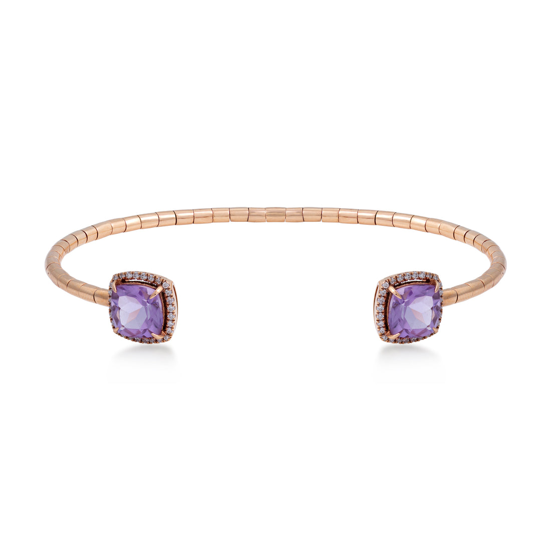 Bracelets in 18K Rose gold with VS-G diamonds