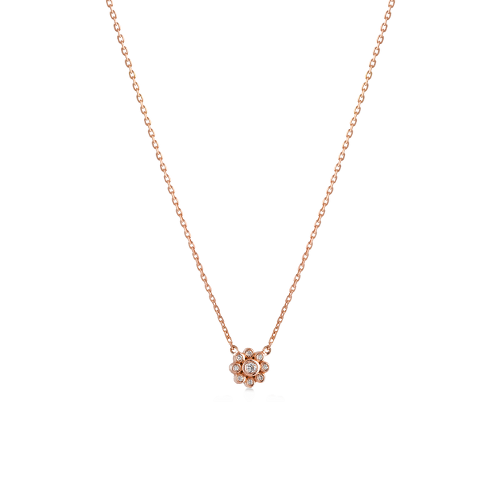 Summer Sky Pendant in 18K Rose Gold Delicate with VS-G Diamond