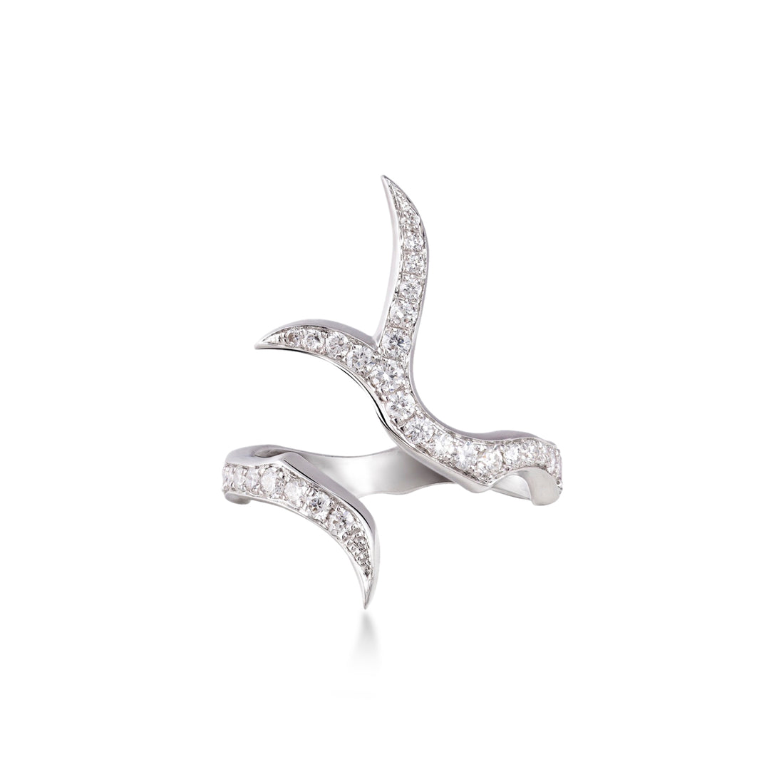 Branch Infinity Ring In Inspire 18K White Gold With VS-G Diamonds