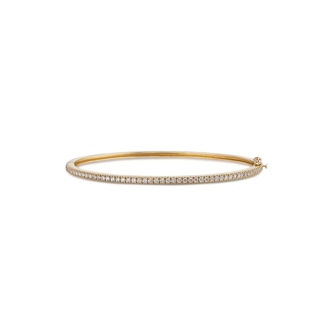 Bangle in 18K yellow gold with VS-G diamonds