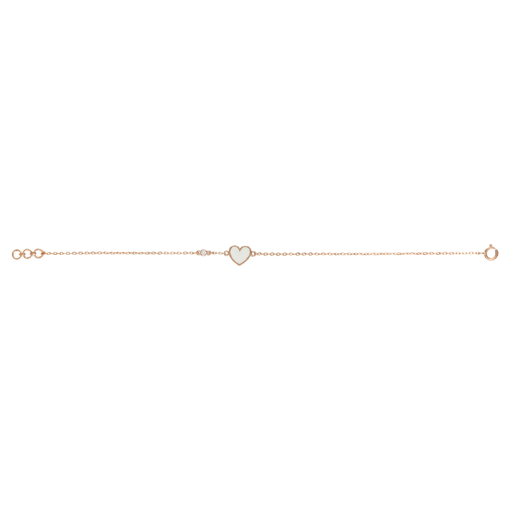 Baby Love Bracelet in 18K Yellow Gold VS-G Diamond