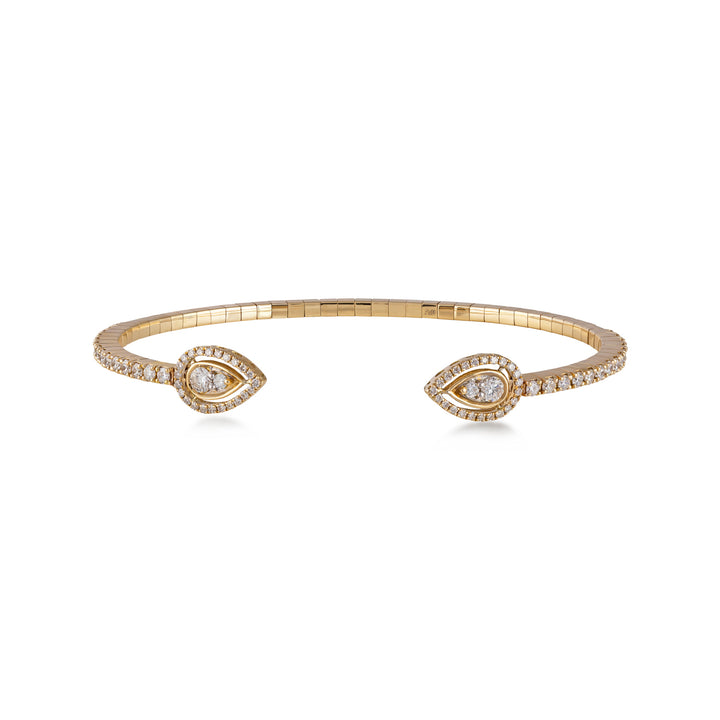 Bracelet In 18K Yellow Gold With VS-G Diamonds