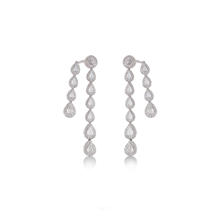 Earrings in 18K white Gold with VS-G Diamonds