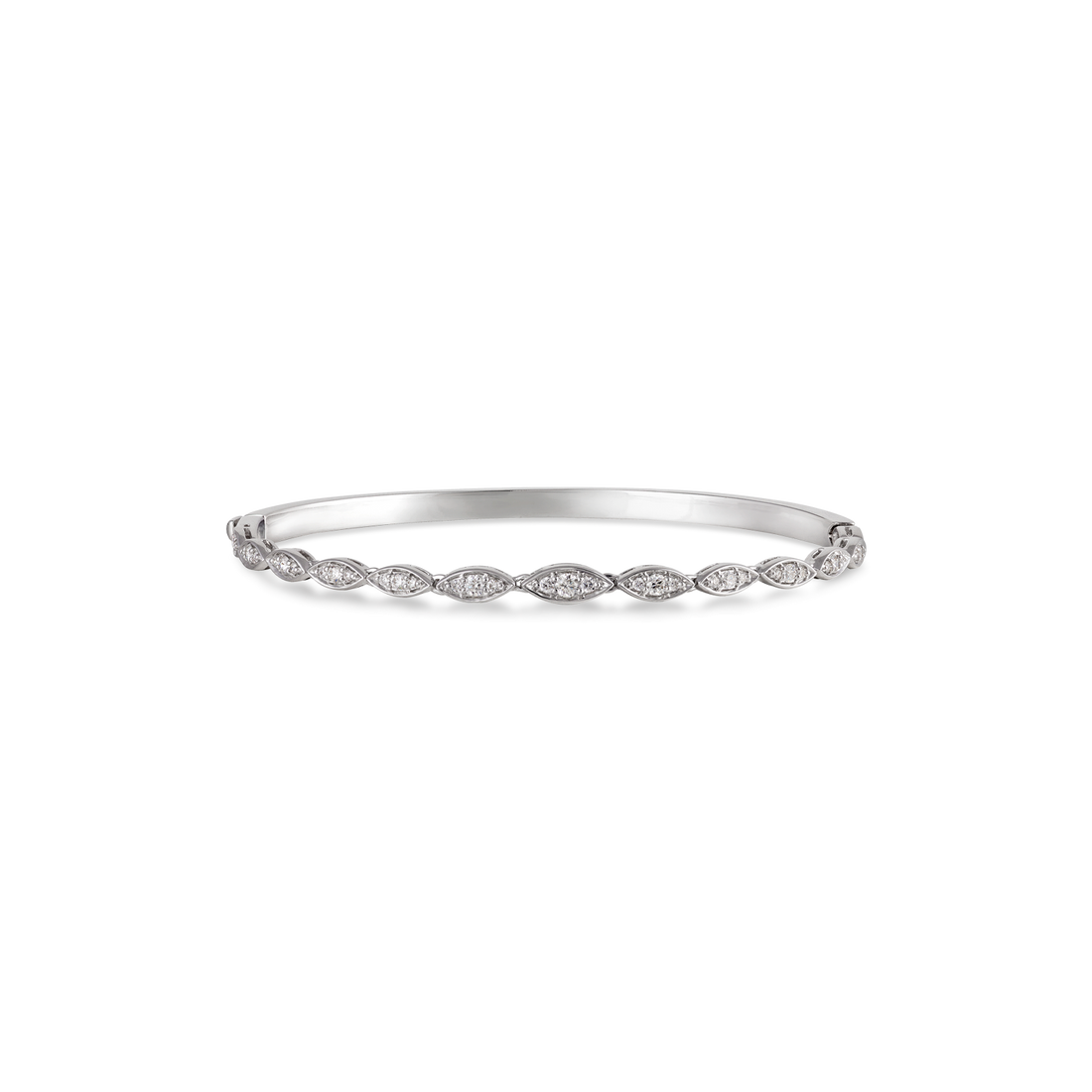 Bracelet in 18K White Gold with VS-G Diamond - illusion Collection