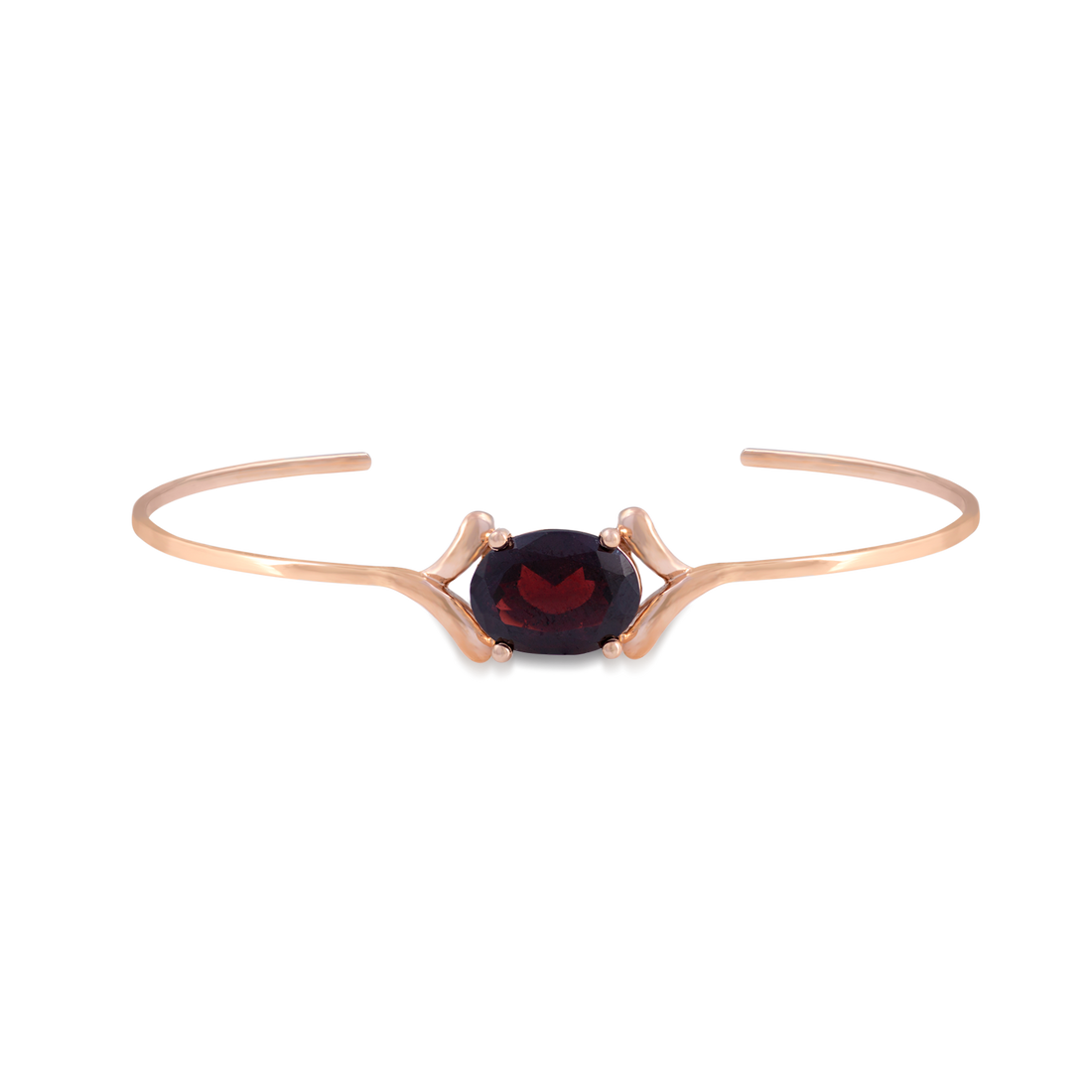 Bracelet in 18K Rose Gold and Garnet Stone - Arcobaleno Collection