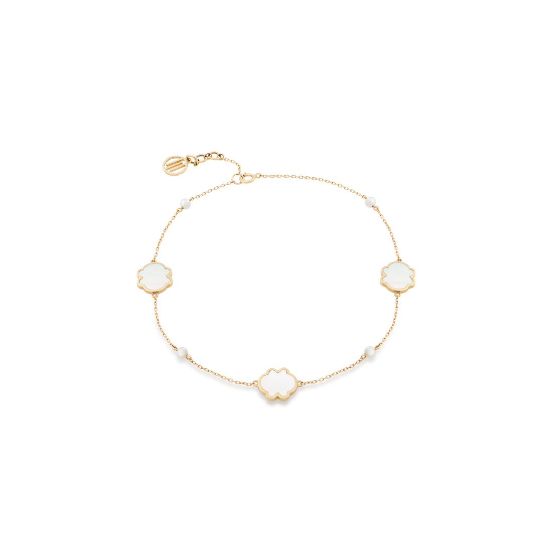 La Vie En Rose Inspiring  18K Yellow Gold and Adorned with Pearl