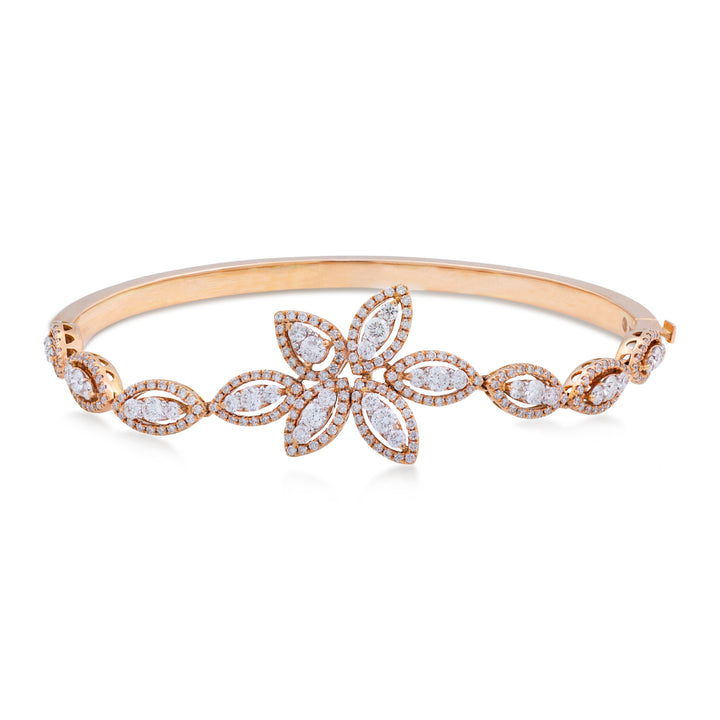 Illusion inspire 18K rose gold with VS-G diamond bracelet