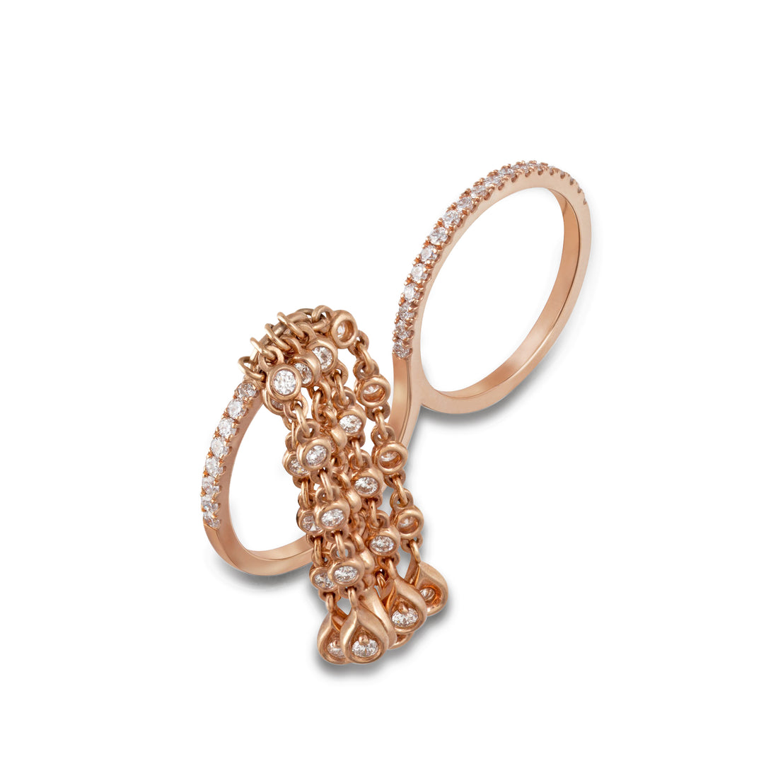 Ring in 18K yellow gold with VS-G diamonds