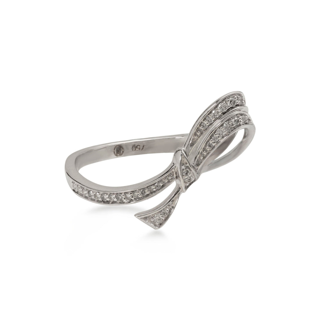 Ring In 18K White Gold With VS-G Diamond