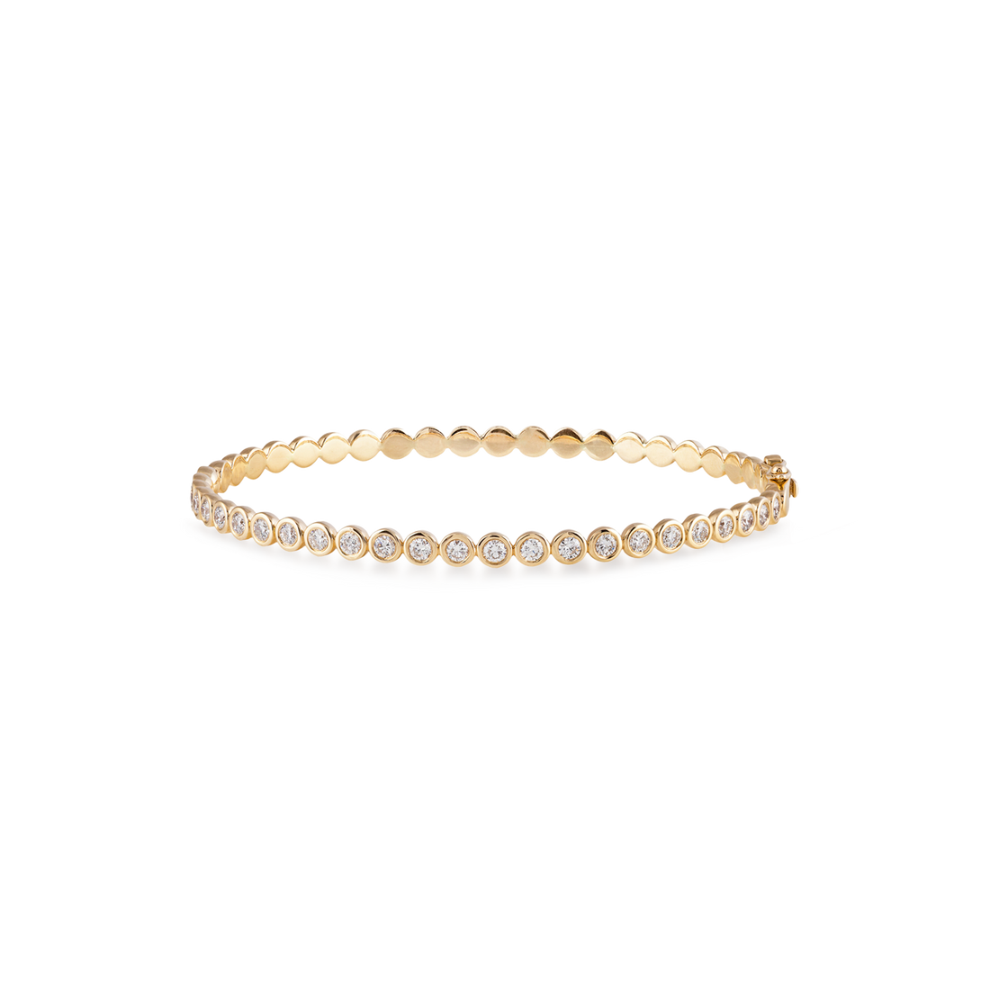 Bangle in 18K Yellow Gold with VS-G Diamond