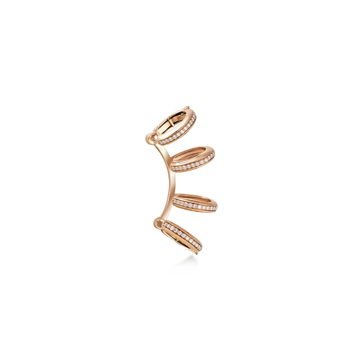 Ear Cuffs in 18K Rose gold with VS-G diamonds